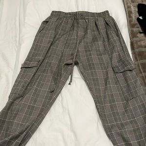 Plaid cargo pants